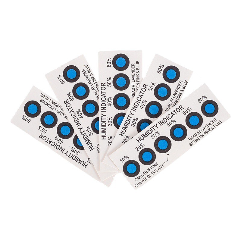 Karta indikátora vlhkosti 6-bodového dichloridu kobaltnatého