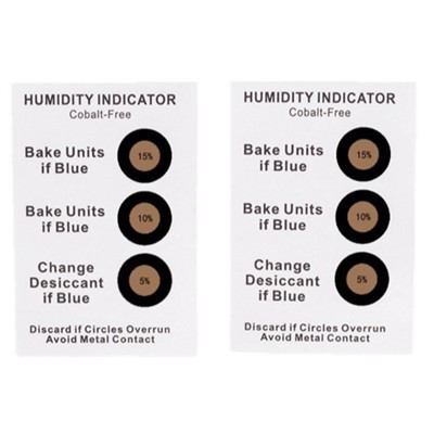 5-bodová karta indikátora vlhkosti bez obsahu kobaltu